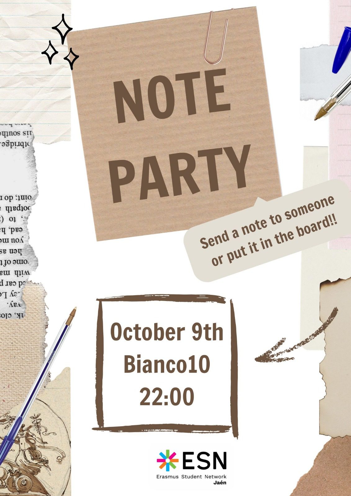 NOTE PARTY